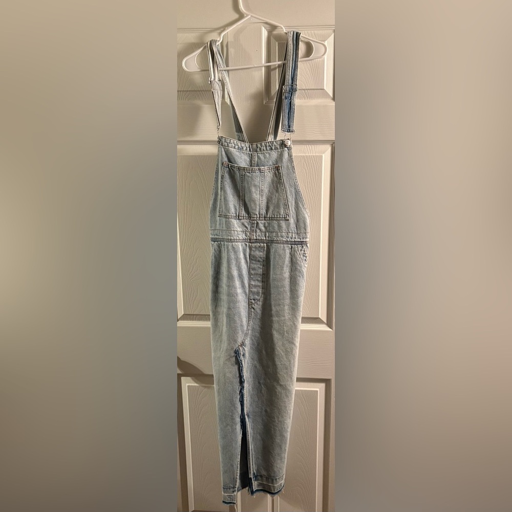 We the Free Stylish Light Blue SZ L   Holly Denim skirtall